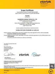 GIS certificate from Quanzhou Qifeng Textile Co., Ltd.