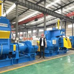 Kneader Internal Mixer / Raw Materials Kneader Machine Motor AC or DC Trademark OULI HS Code 84778000 Control Type PLC Type Rubber Mixer - Image 4
