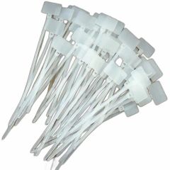 Generic Nylon 100 mm Marker Tie, For Cable Fitting, Packaging Size: 100pcs - Hamdule Enterprises
