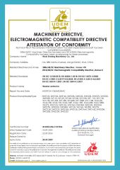 CE certificate from Wuxi Sharing Machinery Co., Ltd.