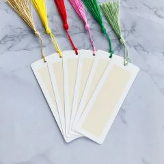 Paper & Plastic Bookmarks with Ribbon Classical Blank Calligraphy Cardboard for DIY Classroom Project School Crafts Gift Tags - Image 6