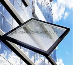 Double Glazing Low E 4+12A+4mm Insulated Tempered Glass MOQ 100m2 Shape Flat Brand Rich Quality Top Color Clear Model NO. rich2 - Image 2