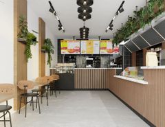 Interior Design Service For Cafe Color Palette Warm Furnishing Style Cozy Customer Flow Optimized Ambiance Warm And - Image 2