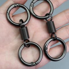 Personality Keychain Lovers Niche Design Sense Pendant Spring Ring Waist Hanging Metal Key Ring Ring Key Chain - Image 6