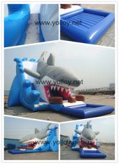 Big Shark Attack Inflatable Slides with Pool - Image 5