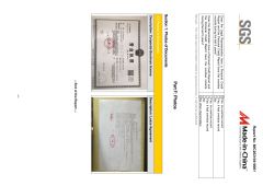 SGS certificate from Fuzhou Riyi Building Materials Co., Ltd.