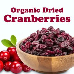 Organic Dried Cranberries – product photo 1, product detail gallery