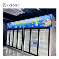 Modular Display Walk in Cooler Cold Room with Tempered Glass Doors - Image 4