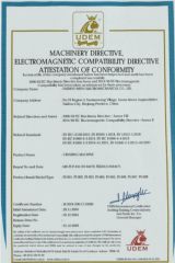CE certificate from Taizhou Weiyu Electromechanical Co., Ltd.