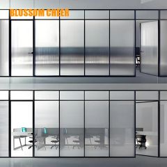Sleek Modern Aluminum Glass Office Partition Wall Solutions Color Black Style Modern Model NO. BC1865 Security Rating A HS Code - Image 5