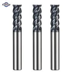 CNC Machining Tools 3 Flute Solid Carbide End Mill Tools Milling Cutter - Chengdu Karve Precision Machinery Co., Ltd.