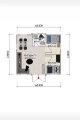Luxury Expandable Steel Structure Container Villa with Big Glass - Image 5