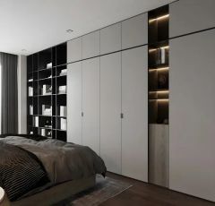 Multi-Functional Living Room Storage Cabinet Modern Bookcase with Wine Racks - Image 2