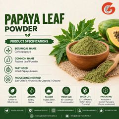 Papaya Leaf Powder – 100% Pure Natural Carica papaya Leaf Powder - Image 1