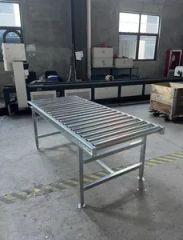 Custom Length Steel Gravity Roller Conveyor for Efficient Warehousing - Image 2