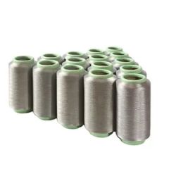 70d Silver Coated Nylon Filament Conductive Yarn Silver Fiber Shielding Thread - Queen Textile Co., Ltd.