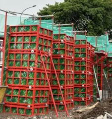 Lightweight Steel Frame Shutteringfor Column Construction in Bali Indonesia - Image 5