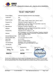 Report certificate from Shenzhen Smarlean Hygiene Co., Ltd.