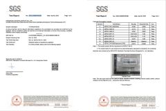 ASTM F136 Titanium Test Report certificate from Dongguan Jiang Titanium Jewelry Co., LTD