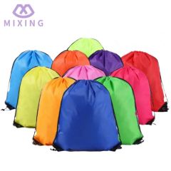 Wholesale 210d Sports Waterproof Polyester Nylon Drawstring Backpack Promotional for Kids - Image 1