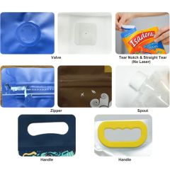 Custom Printed Stand up Pouch Resealable Ziplock Food Packaging - Image 4