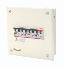 12 Way SPN Single Door Distribution Board MCB Count SPN Type of Box SPN Brand INDOASIAN Connection 12WAY Door Type Single Door - Image 1
