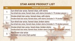 Sun-dried star anise with a breakage/fragmentation rate of 5–7% – product photo 3, product detail gallery