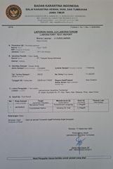 Laboratory Test Report.jpeg certificate from treeyas group indonesia