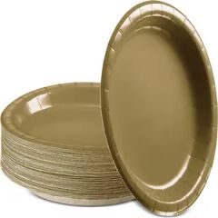 Hot Sale Fashion Round Holiday Colorful Disposable Paper Plates - Image 2