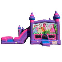 Kids Indoor Moonwalk Commercial Inflatable Bouncer PVC Outdoor Inflatable Castle with Pool and Slide - Image 1