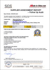SGS-Supplier Assessment Report certificate from Taizhou Kedi Plastic Co., Ltd.