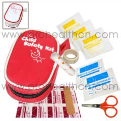 Child Mini First Aid Kit, Child Emergency Safety Kit Size Small Style Simple Origin China Trademark OEM Material Nylon Group - Image 2