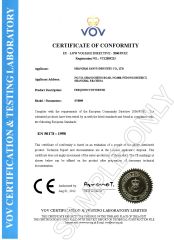 CE of SY8800 certificate of Shanghai Sanyu Industry Co., Ltd. – certificate photo, supplier certificates section