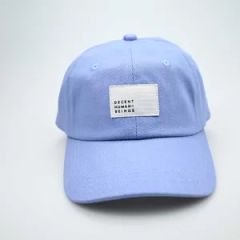 Custom 6 Panel Unstructured Dad Hat with Woven Label Patch Size Custom Logo Custom Origin China Gender Unisex Design Custom - Shijiazhuang Dongqi Technology Co., Ltd