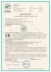 CE certificate of Shijiazhuang Faith Machinery Co., Ltd – certificate photo, supplier certificates section
