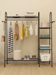 Double Rod Clothing Display Rack Stands Garment Racks Metal Coat Hat Hanging Storage Racks - Image 5