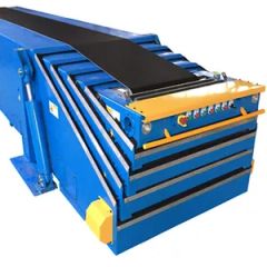 Heat Resistant Container Truck Loading and Unloading Telescopic Belt Conveyor - Image 3
