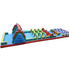 Best PVC Giant Land Adult Inflatable Obstacle Course Inflatable Obstacle Course Run Race Outdoor Playground - Image 5