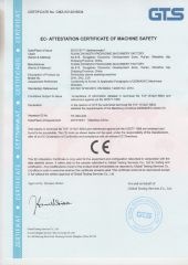 CE of Sleeve Seaming Machine certificate from RUIAN XINCHENG ZHONGTAI PACKAGING MACHINERY CO., LTD.