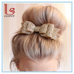 Wholesale Boutique 16 Color Glitter Bright Big Bowknot Hairpin Headdress for Woman and Children - Leshun Fashion Manufacturing Co., Ltd.