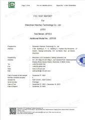 FCC-2 certificate from Shenzhen Foxiyao Technology Co., Limited