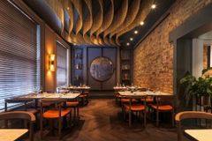 Restaurant Cafe Interior Design Service Ambiance Stylish And Inviting Brand Integration Reflects Brand Identity Design Focus Mood Lighting, Creative - Image 4