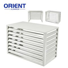 Building Material Powder Coating Outdoor Decorative AC Cover Aluminum Air Conditioner Cover - Image 1