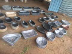 Granite Stone Wash Basin Shape Oval Color Black Material Stone Durability High I Deal In New Only Is It Customised Yes Surface Finish - Image 9