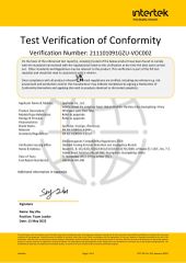 UKCA for UK market certificate from Sparelax Co., Ltd.
