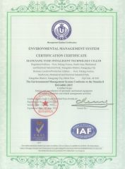 Environmental Management System certificate from Xiangyang Yude Intelligent Technology Co., Ltd.