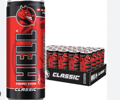 HELL Energy Drink Original 250ml Cans – Wholesale Bulk Supply - Image 1