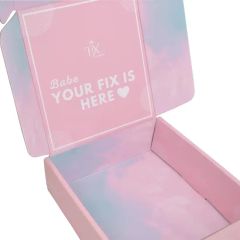 Custom Printed Gradient Pink Corrugated Mailer Box Shipping Packaging Carton - Image 2