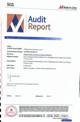SGS certificate from Zhejiang Yafu Cosmetics Co., Ltd