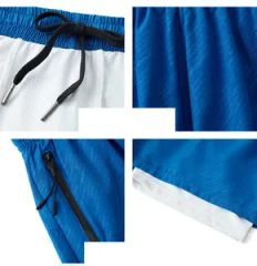Men's Double Layer Basketball Shorts for Fitness and Running Type Pants Size S-4XL Model NO. DY Gender Men's Origin China - Image 5